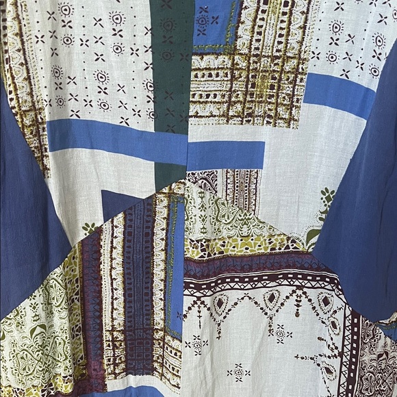 💙 Free People All Patched Up Wide-Leg Jumpsuit – Sz XS (oversized) - Picture 5 of 9